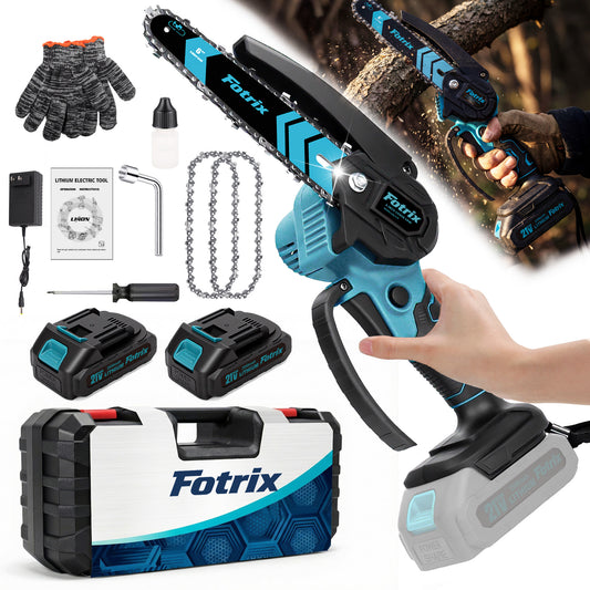 Fotrix 6-inch chainsaw with plastic kit（double battery）