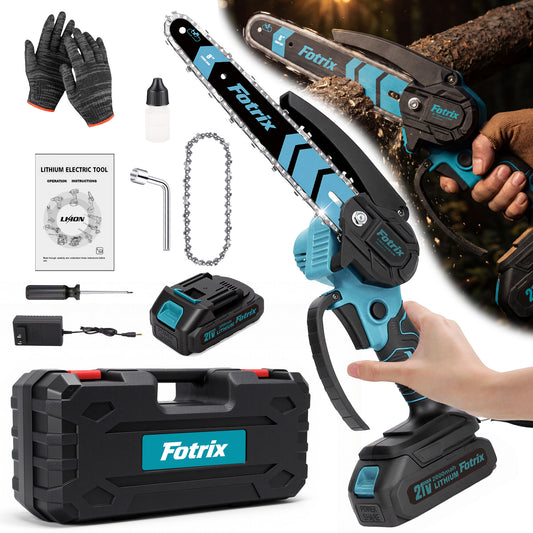 Fotrix 8-inch chainsaw with plastic kit（single battery）