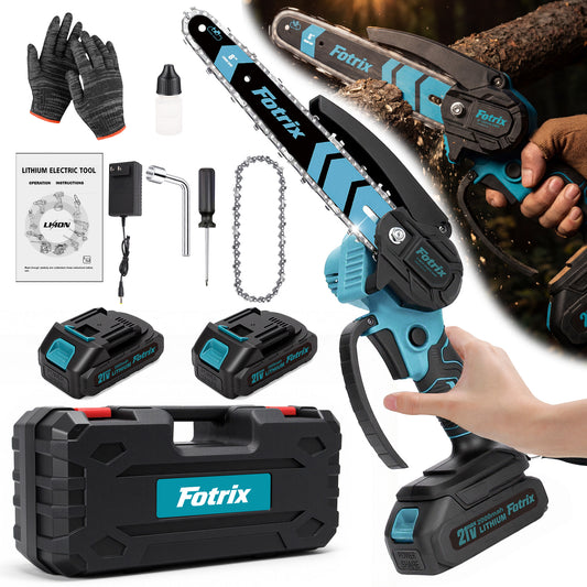 Fotrix 8-inch chainsaw with plastic kit（double battery）