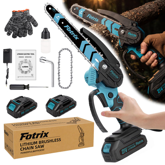Fotrix 8-inch chainsaw（with double battery）