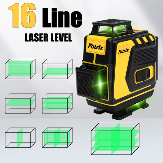 Fotrix 4×360° Automatic Leveling Laser Level Set（With Tripod）