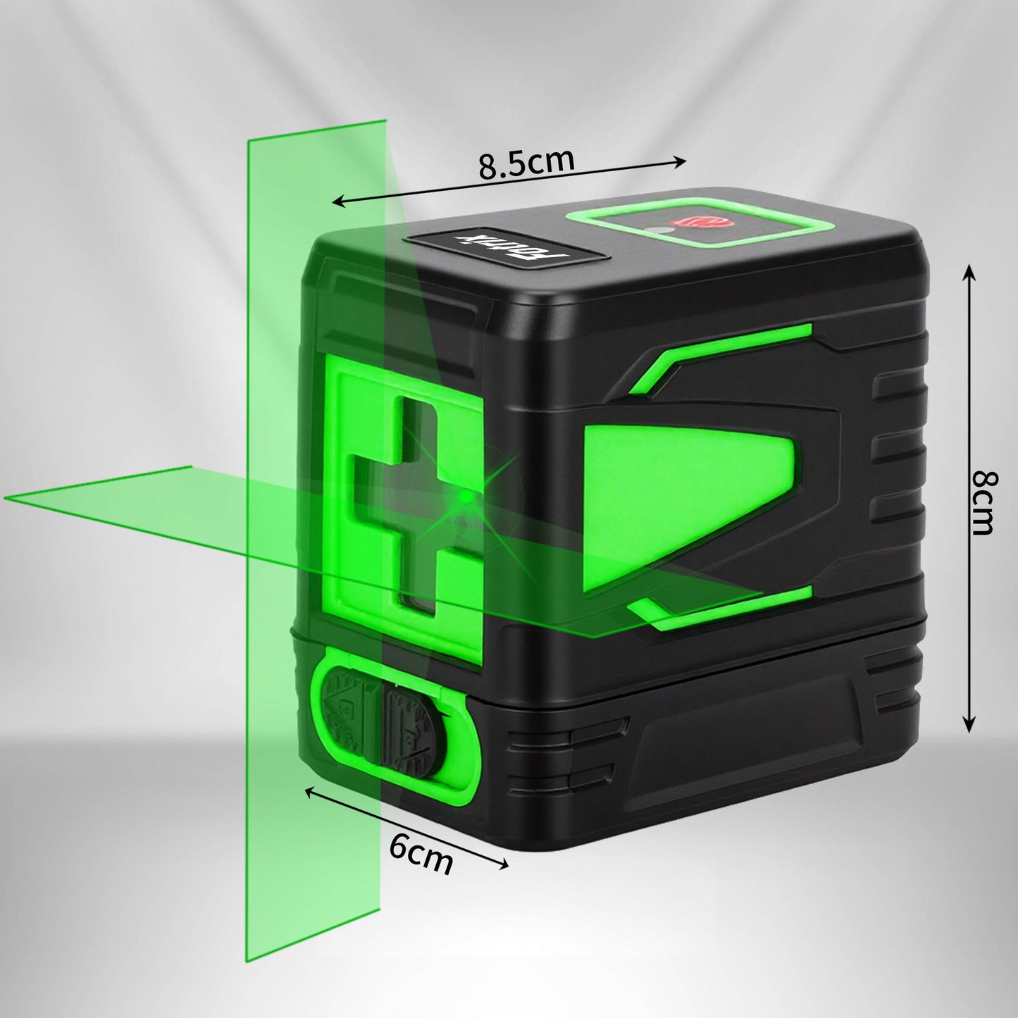 Fotrix Laser Level（green）, 100Ft Self Leveling Green Cross Line Laser for Picture Hanging, Tile, Decoration & DIY Construction – 360° Magnetic Base & AA Battery, Indoor Use