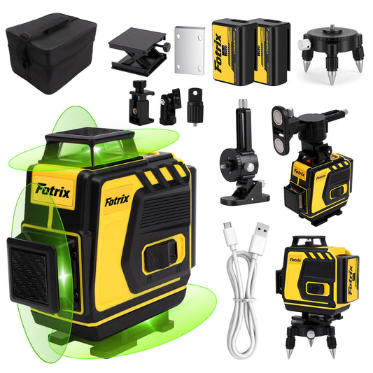 Fotrix 4×360° Automatic Leveling Laser Level Set（Without Tripod）
