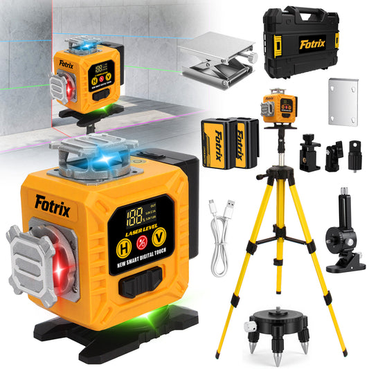 Fotrix 4color 4×360° Automatic Leveling Laser Level upgrade Set（With Tripod）